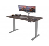 POKAR Desk with silver electric frame Davos Oak 120x80