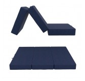 Foldable Mattress Guest Bed Camping Travel 80x195x15 Dark Blue