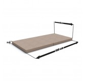 Foldable mattress 160x80x8 cm for modular Kids Sofa, beige