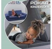 Foldable mattress 160x80x8 cm for modular Kids Sofa, beige