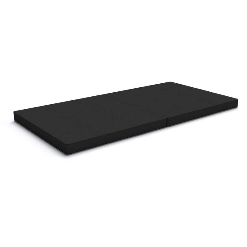 Foldable mattress 160x80x8 cm for modular Kids Sofa, black