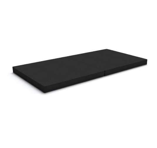 Foldable mattress 160x80x8 cm for modular Kids Sofa, black