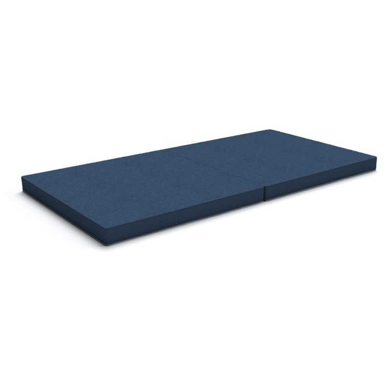 Foldable mattress 160x80x8 cm for modular Kids Sofa, dark blue