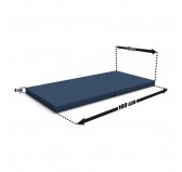 Foldable mattress 160x80x8 cm for modular Kids Sofa, dark blue