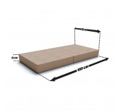 Foldable mattress 160x80x15 cm for modular Kids Sofa, beige