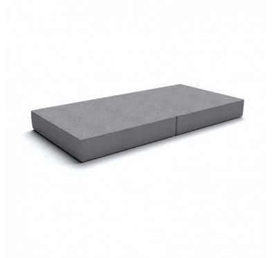 Foldable mattress 160x80x15 cm for modular Kids Sofa, grey