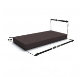 Foldable mattress 160x80x15 cm for modular Kids Sofa, anthracite