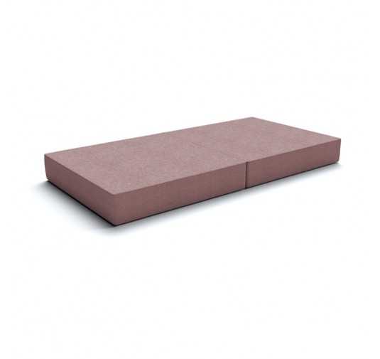 Foldable mattress 160x80x15 cm for modular Kids Sofa, pink