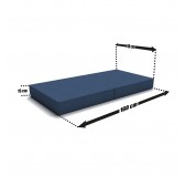 Foldable mattress 160x80x15 cm for modular Kids Sofa, dark blue