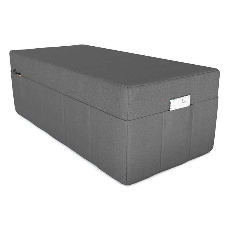 Cover for folding mattress 120x195x15 cm, Grey