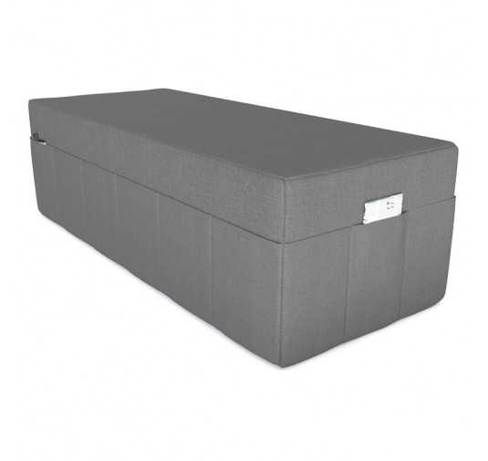 Cover for folding mattress 160x195x15 cm, Grey