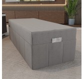 Cover for folding mattress 160x195x15 cm, Grey