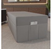 Cover for waterproof folding mattress 140x195x15 cm, Grey