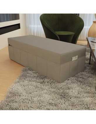 Water-resistant folding mattress cover 160x195x15 cm, Grey