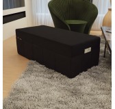 Cover for folding mattress 140x195x15 cm, Black