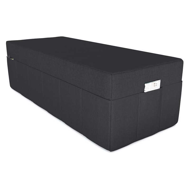 Cover for folding mattress 160x195x15 cm, Black