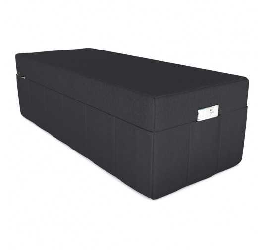 Cover for folding mattress 160x195x15 cm, Black