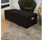 Cover for folding mattress 160x195x15 cm, Black