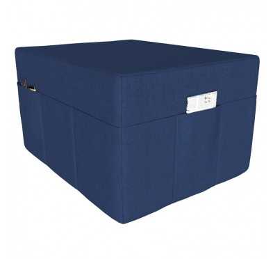 Cover for folding mattress 80x195x15 cm, Dark Blue