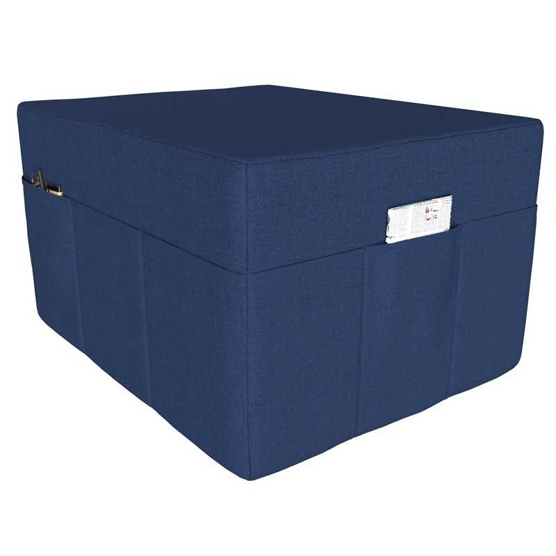 Cover for folding mattress 80x195x15 cm, Dark Blue