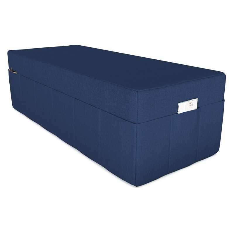 Cover for folding mattress 160x195x15 cm, Dark Blue