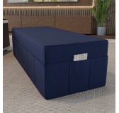 Cover for folding mattress 160x195x15 cm, Dark Blue