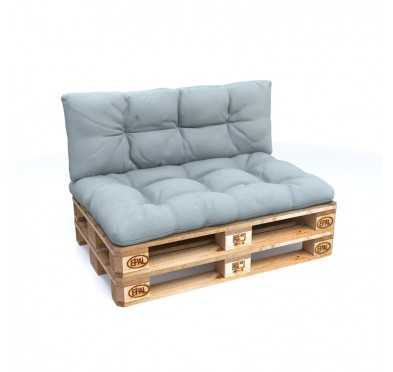 Set of 2 Garden Quilted Cushions 120x80 + 120x40 Blue