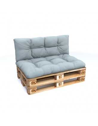 Set of 2 Garden Quilted Cushions 120x80 + 120x40 Blue