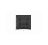 Garden Chair Seat Cushion Anthracite 70x70