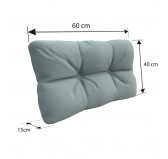 Set of 8 Garden Quilted Cushions 120x80 + 120x40 Blue