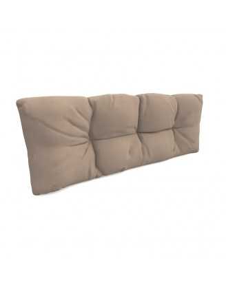 Pallet Garden Quilted Backrest Cushion 120x40x12 cm Beige