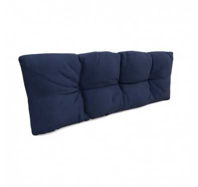 Pallet Garden Quilted Backrest Cushion 120x40x12 cm Dark Blue