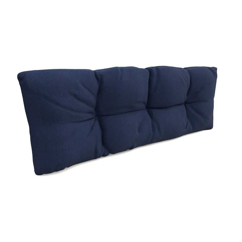 Pallet Garden Quilted Backrest Cushion 120x40x12 cm Dark Blue