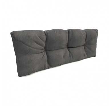 Pallet Garden Quilted Backrest Cushion 120x40x12 cm Grey