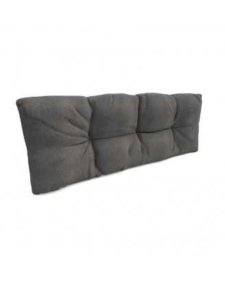 Pallet Garden Quilted Backrest Cushion 120x40x12 cm Grey
