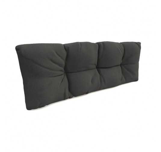 Pallet Garden Quilted Backrest Cushion 120x40x12 cm Anthracite