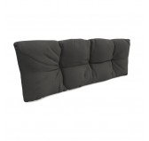 Pallet Garden Quilted Backrest Cushion 120x40x12 cm Anthracite
