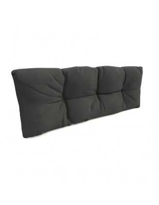 Pallet Garden Quilted Backrest Cushion 120x40x12 cm Anthracite