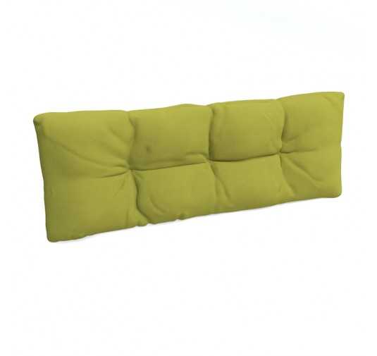 Pallet Backrest Cushion, Quilted, 120x40x12 cm, Lime