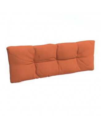 Pallet Backrest Cushion, Quilted, 120x40x12 cm, Orange