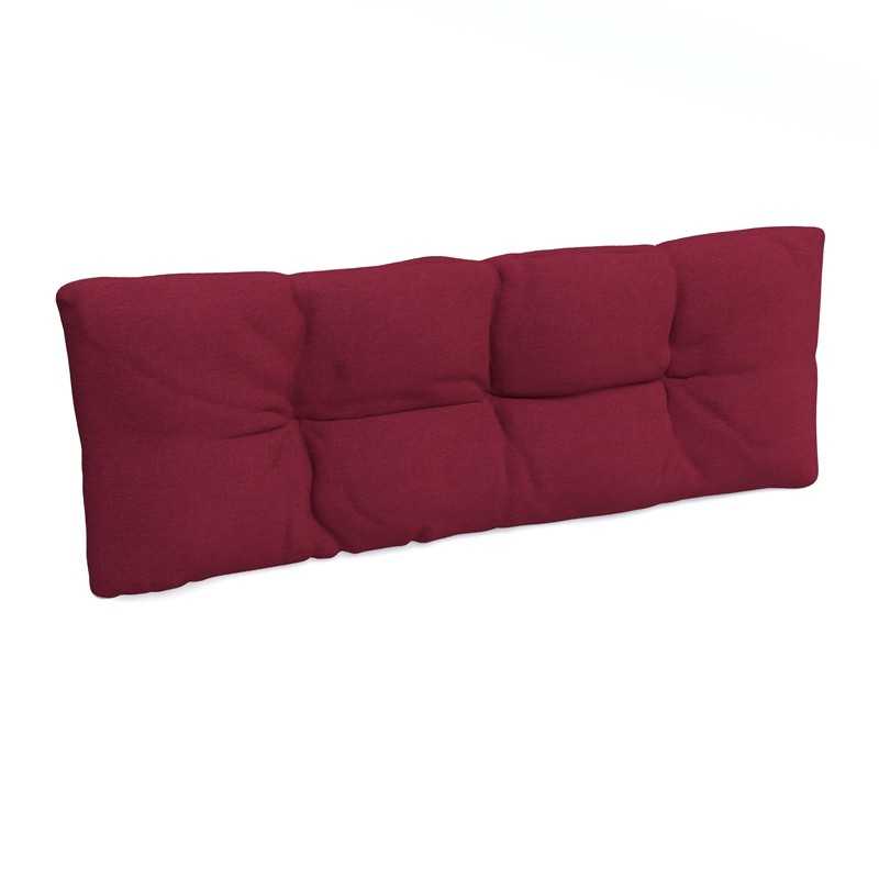Pallet Backrest Cushion, Quilted, 120x40x12 cm, Burgundy