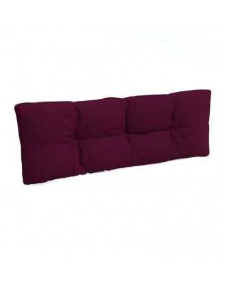 Pallet Backrest Cushion, Quilted, 120x40x12 cm, Violet