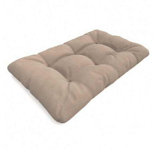 Pallet Garden Quilted Seat Cushion 120x80x15 Beige