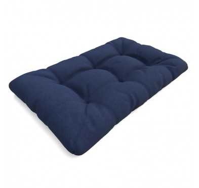 Pallet Garden Quilted Seat Cushion 120x80x15 Dark Blue