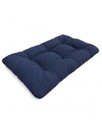 Pallet Garden Quilted Seat Cushion 120x80x15 Dark Blue