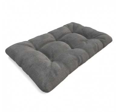 Pallet Garden Quilted Seat Cushion 120x80x15 Grey