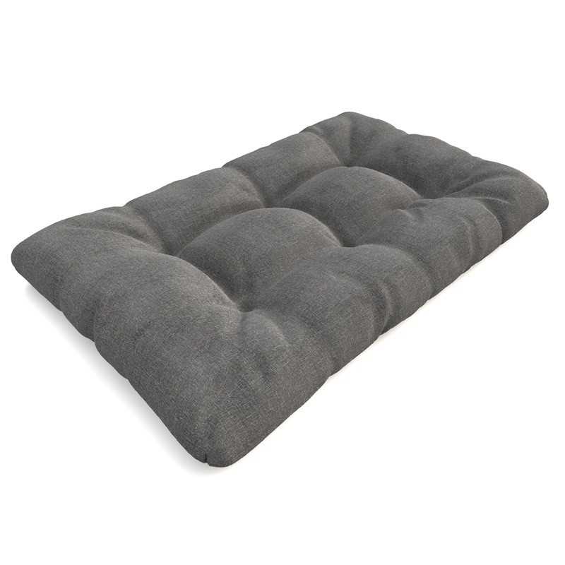 Pallet Garden Quilted Seat Cushion 120x80x15 Grey
