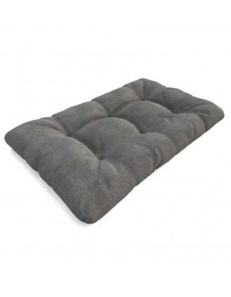 Pallet Garden Quilted Seat Cushion 120x80x15 Grey
