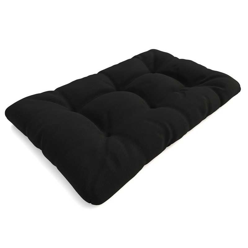 Pallet Garden Quilted Seat Cushion 120x80x15 Black