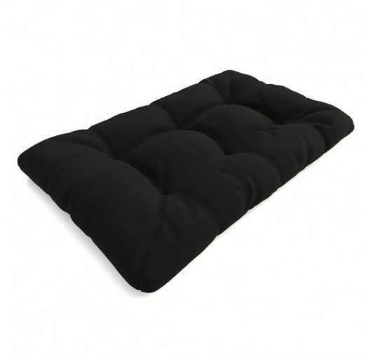 Pallet Garden Quilted Seat Cushion 120x80x15 Black